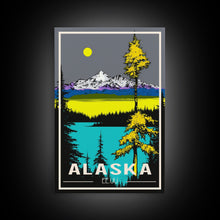 Carregar imagem no visualizador da galeria, Alaska Print, Alaska Art, Alaska Wall Art, Travel Wall Print, Travel Poster, Travel Artwork, Travel Wall Art, Wall Poster, Canvas Wall Print
