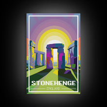 Load image into Gallery viewer, England Wall Art, Stonehenge Poster, Europe Wall Print, England Poster, Travel Wall Print, Travel Poster, Travel Wall Art, Canvas Wall Print
