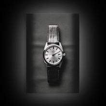 Cargar imagen en el visor de la galería, Classic Wrist Watch Wall Art, Watch Art, Watch Face, Black And White, Minimalist Print, Wall Decor, Canvas Print, Wall Art, Framed Canvas
