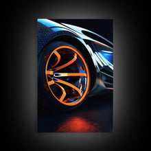 Carregar imagem no visualizador da galeria, Car Guy Wall Art, Exotic Super Car Deep Dish Rims, Office or Man Cave Art, Automotive Photography, Sports Car Wall Art
