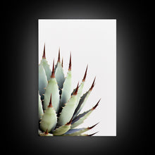 Load image into Gallery viewer, Desert Cactus Art Print, Modern Home Decor, Framed Canvas Print Or Poster, Botanical Print Desert Art Cactus, Bathroom Or Bedroom Or Office

