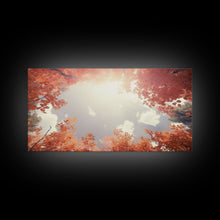 Carregar imagem no visualizador da galeria, Forest Art, Trees Wall Art, Autumn Art Print, Panoramic Art, Wall Art, Canvas Art, Landscape Art, Farmhouse Art, Dining Room Decor, RV Decor
