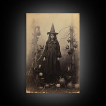 Load image into Gallery viewer, Witchy Wall Art, Moody Wall Art, Gothic Wall Art, Dark Fantasy, Horror Art, Canvas Print, Wall Art, Vertical Print, Home Decor, Wall Decor

