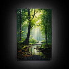 Carregar imagem no visualizador da galeria, Forest Wall Art, Nature Inspired Art, Trees Art, Canvas Print, Wall Art, Vertical Print, Engagement Gift, Camper Wall Decor, Bedroom Prints
