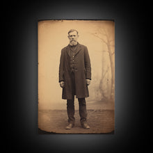 Cargar imagen en el visor de la galería, Civil War Era Photography, Framed Canvas Print, Tintype / Ferrotype reproduction wall art, Halloween Art
