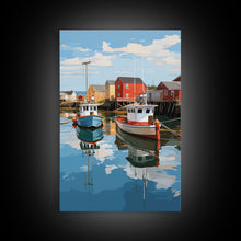Load image into Gallery viewer, Boat Wall Art, Nautical Wall Art, Coastal Wall Art, Lobster Boat, Canvas Print, Wall Art, Vertical Art, College Dorm Decor, Entryway Prints
