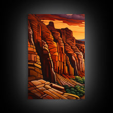 Carregar imagem no visualizador da galeria, Canyon Art, River Wall Art, Landscape Wall Print, Canvas Print, Wall Art, 3 Piece Wall Art, Appreciation Gift, Ranch Decor, Western Wall Art
