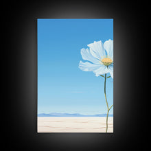 Carregar imagem no visualizador da galeria, Flower Art Print, Cosmos Flower, Minimalist Art, Canvas Print, Wall Art, 3 Piece Wall Art, Ranch House Decor, Living Room Prints, Office Art
