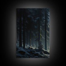 Load image into Gallery viewer, 3 Piece Framed Canvas Print Wall Art Set of 3 Emerald Green Mountain Forest Lake Landscape Minimalist Modern Art Nature Wall Decor
