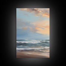 Carregar imagem no visualizador da galeria, Beach Wall Art, Seascape Print, Sunset Wall Art, Canvas Print, Wall Art, 3 Piece Wall Art, Beach House Wall Decor, Home Office Art, RV Decor
