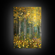 Carregar imagem no visualizador da galeria, Forest Wall Art, Trees Art Print, Wildflower Wall Art, Canvas Print, Wall Art, 3 Piece Wall Art, Birthday Gift, Farmhouse Wall Art, RV Decor
