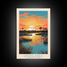 Carregar imagem no visualizador da galeria, Everglades National Park Travel Poster Print, Canvas Print Wall Art, Florida Travel Art, Midcentury Modern Travel Decor, MCM Wall Art
