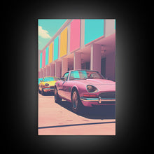 Cargar imagen en el visor de la galería, Classic Car Wall Art, Retro Art, Canvas Print, Wall Hanging, Portrait Art, Car Wall Art, Realtor Thank You, Apartment Wall Decor, Office Art

