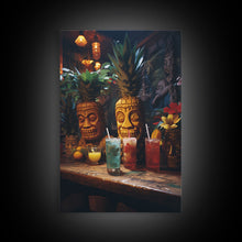 Load image into Gallery viewer, Cocktail Print, Bar Cart Wall Art, Canvas Print, Wall Hanging, Portrait Art, Cocktail Art, Retirement Gifts, Apartment Wall Decor, RV Decor
