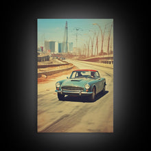 Cargar imagen en el visor de la galería, Classic Car Wall Art, Canvas Print, Wall Hanging, Portrait Art, Car Lover Gift, Sports Car Wall Art, Appreciation Gift, Apartment Wall Decor

