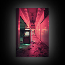 Carregar imagem no visualizador da galeria, Arcade Machine, Retro Art, Arcade, Canvas Print, Wall Hanging, Portrait Art, Video Game Decor, Retro Video Games, Game Room Art, Gift Ideas

