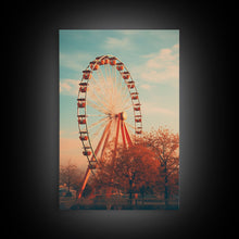 Carregar imagem no visualizador da galeria, An Abandoned Ferris Wheel, Frames Canvas Print, Liminal Spaces, Abandoned Photography Wall Art Fine Art Print
