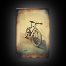 Cargar imagen en el visor de la galería, Bicycle Art, Bicycle Decor, Minimalist Wall Art, Black And White, Canvas Print, Wall Hanging, Portrait Art, Rustic Wall Art, Vintage Art
