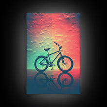 Load image into Gallery viewer, Retro 1980s Bike Canvas Print, Bicycle Art, Framed Wall Art, Fine Art Photography Print, Retro Inspired Wall Decor, Man Cave Art, Office Art
