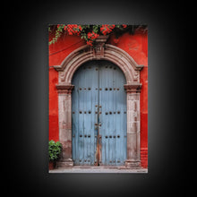 Cargar imagen en el visor de la galería, Change1 Indian Wall Art, Colorful Indian Doors, Framed Canvas Print, Painting Print, Traditional Hindu Architecture, Ready To Hang
