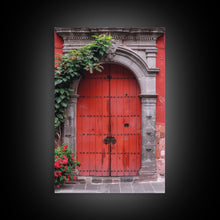 Cargar imagen en el visor de la galería, Change3 Indian Wall Art, Colorful Indian Doors, Framed Canvas Print, Painting Print, Traditional Hindu Architecture, Ready To Hang
