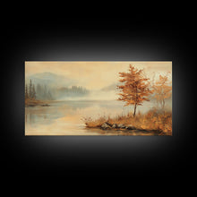 Cargar imagen en el visor de la galería, Fall In The Countryside, Moody Wall Decor, Framed Canvas Print, Seasonal Autumn Decor
