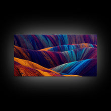 Carregar imagem no visualizador da galeria, Beautiful Geological art, Geology, Colorful stone formations, ready to hang canvas print wall art, framed canvas wall art, mancave wall art
