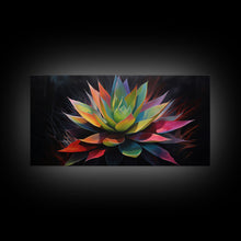 Carregar imagem no visualizador da galeria, Rainbow Agave, Southwest Art, Framed Canvas Print, Canvas Wall Art, Wall Art Prints, Southwestern Decor, Framed Art, Original Art
