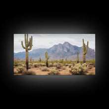 Load image into Gallery viewer, Desert Wall Art, Desert Decor, Framed Canvas Print, Desert Photography, Cactus Wall Art, Southwestern Decor, Landscape Prints, Boho Wall Art
