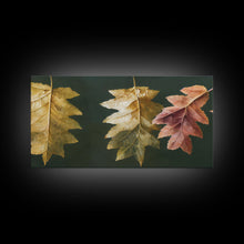 Carregar imagem no visualizador da galeria, Autumn Leaf Arrangement Wall Decor, ready to hang canvas print wall art, Fall Decor
