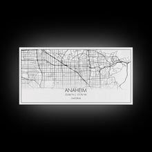Carregar imagem no visualizador da galeria, Anaheim Street Map, California Map, Map Print, Modern Art, Wall Art, Canvas Print, Room Décor Aesthetic, Indie Room Décor, Wall Prints
