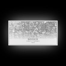 Load image into Gallery viewer, Bangkok Street Map, Thailand Map, Map Print, Modern Art, Wall Art, Canvas Print, Asian Art Print, Gift For Boss, Trendy Wall Art, Home Décor
