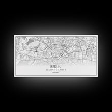 Load image into Gallery viewer, Berlin Street Map, Germany Map, Map Print, Modern Art, Wall Art, Canvas Print, Gift For New Home, Couples Décor, Minimalist Wall Art
