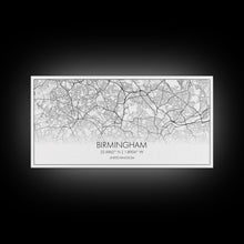 Carregar imagem no visualizador da galeria, Birmingham Street Map, United Kingdom Map, Map Print, Modern Art, Wall Art, Canvas Art, Grandma Gifts, Dorm Décor, Office Wall Art, Prints
