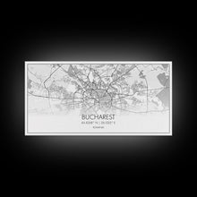 Carregar imagem no visualizador da galeria, Bucharest Street Map, Romania Map, Map Print, Modern Art, Wall Art, Canvas Art, Trendy Room Décor, Thank You Gift, Wall Décor Bedroom
