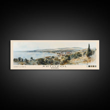 Load image into Gallery viewer, Ahtopol, Bulgaria Watercolor Beach Print, Vacation Gift, Bulgaria Wall Art, Beach Painting, Beach Decor, Beach Painting
