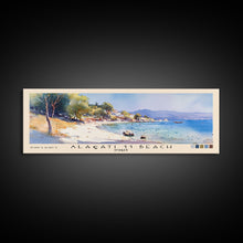 Load image into Gallery viewer, Alaçatı 11 Beach, Turkey Watercolor Beach Print, Vacation Gift, Turkey Wall Art, Beach Painting, Beach Decor, Beach Painting
