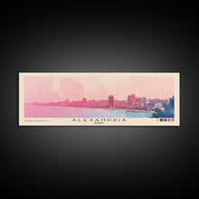 Load image into Gallery viewer, Alexandria, Egypt Watercolor Beach Print, Vacation Gift, Egypt Wall Art, Beach Painting, Beach Decor, Beach Painting
