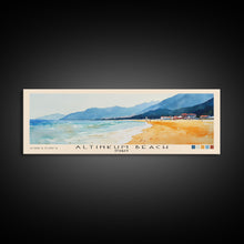 Load image into Gallery viewer, Altinkum Beach, Turkey Watercolor Beach Print, Vacation Gift, Turkey Wall Art, Beach Painting, Beach Decor, Beach Painting
