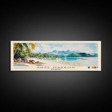 Load image into Gallery viewer, Anse Marron, Seychelles Watercolor Print, Vacation Gift, Seychelles Wall Art, Beach Painting, Beach Decor, Large Wall Art, Wood Frame Art
