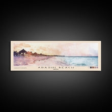 Carregar imagem no visualizador da galeria, Arashi Beach, Aruba Watercolor Beach Print, Vacation Gift, Aruba Wall Art, Framed Canvas Print, Framed Beach Painting
