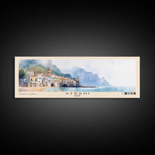 Load image into Gallery viewer, Atrani, Italy Watercolor Beach Print, Vacation Gift, Italy Wall Art, Beach Painting, Beach Decor, Beach Painting
