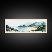 Load image into Gallery viewer, Baía do Sancho, Brazil Watercolor Beach Print, Vacation Gift, Brazil Wall Art, Beach Painting, Beach Decor, Beach Painting
