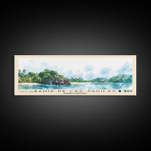 Carregar imagem no visualizador da galeria, Bahia de Las Aguilas, Dominican Republic Watercolor Beach Print, Vacation Gift, Dominican Republic Wall Art, Framed Canvas Print, Framed Beach Painting
