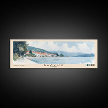 Load image into Gallery viewer, Bačvice, Croatia Watercolor Beach Print, Vacation Gift, Croatia Wall Art, Beach Painting, Beach Decor, Beach Painting
