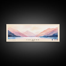 Load image into Gallery viewer, Caldera, Chile Watercolor Print, Vacation Gift, Chile Wall Art, Beach Painting, Beach Decor, Large Wall Art, Wood Frame Art
