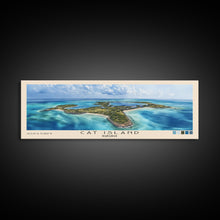 Cargar imagen en el visor de la galería, Cat Island, Bahamas Watercolor Beach Print, Vacation Gift, Bahamas Wall Art, Framed Canvas Print, Framed Beach Painting
