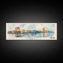 Load image into Gallery viewer, Curacao, Curacao Watercolor Beach Print, Vacation Gift, Curacao Wall Art, Beach Painting, Beach Decor, Beach Painting
