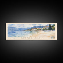 Load image into Gallery viewer, Dobrec Beach, Montenegro Watercolor Beach Print, Vacation Gift, Montenegro Wall Art, Beach Painting, Beach Decor, Beach Painting

