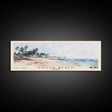 Load image into Gallery viewer, Dover Beach, Barbados Watercolor Beach Print, Vacation Gift, Barbados Wall Art, Framed Canvas Print, Framed Beach Painting
